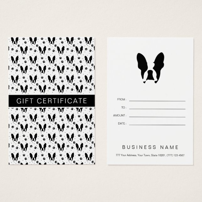 bulldog français (Devant & derrière)