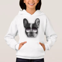 Bulldog français avec lunettes de soleil