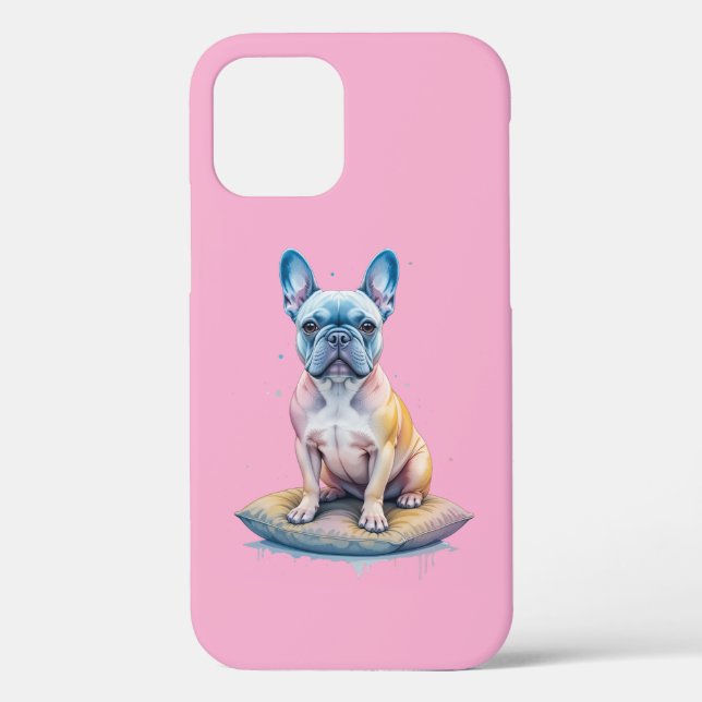 Bulldog Francés Colorido y Artístico  Case-Mate iPhone Hülle (Rückseite)