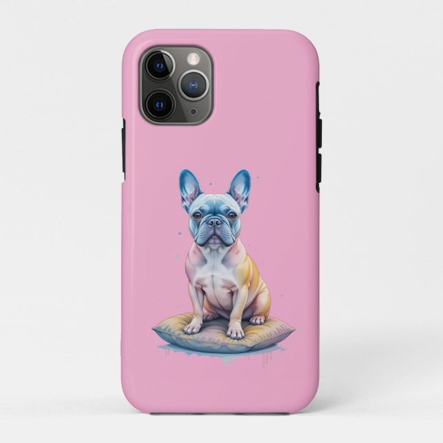 Bulldog Francés Colorido y Artístico  Case-Mate iPhone Hülle (Rückseite)