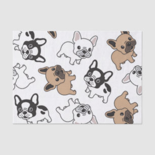 Bulldog, französisches Zubehör Seidenpapier