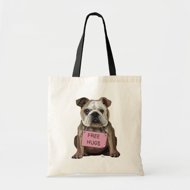 Bulldog-freie Hugs Tragetasche (Vorne)