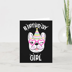 Bulldog Frenchie Celebration Party Theme Karte