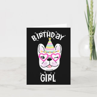 Bulldog Frenchie Celebration Party Theme Karte