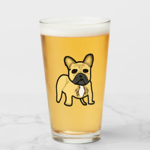 Bulldog Frenchie Glas