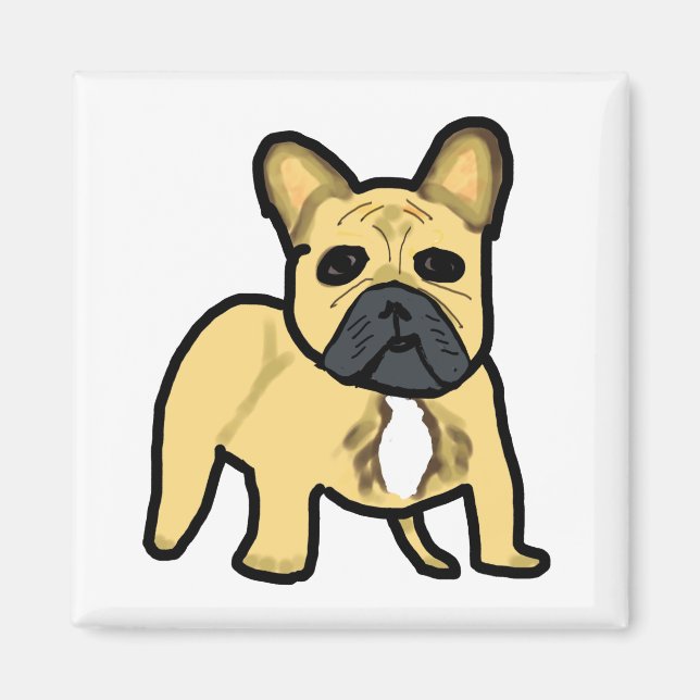 Bulldog Frenchie Magnet (Vorne)