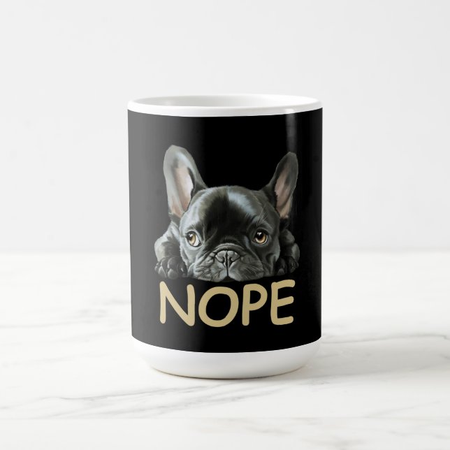 Bulldog| Frenchie Nope Geschenke Kaffeetasse (Mittel)