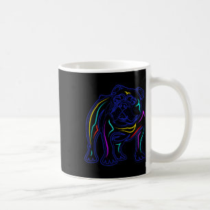 Bulldog-Freunde Liniengestaltung Artsy Bulldogge 1 Kaffeetasse