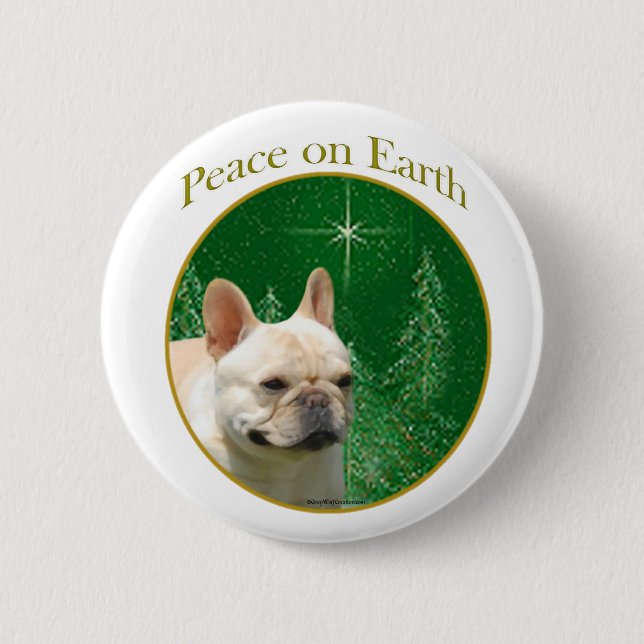 Bulldog-Friede Button (Vorderseite)