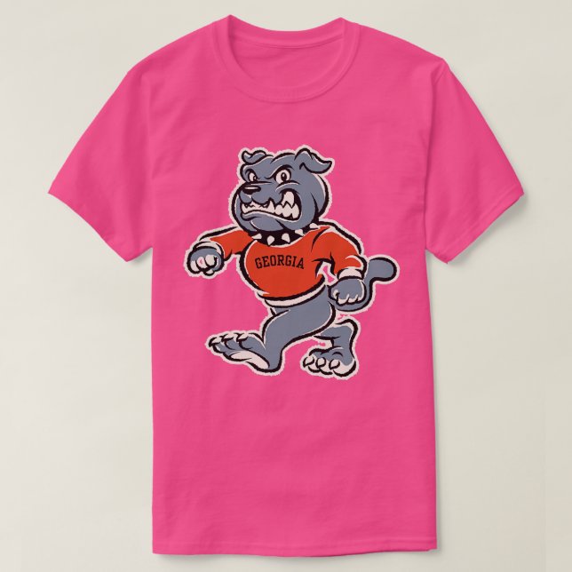 Bulldog Funny Georgia Fan TShirt (Design vorne)