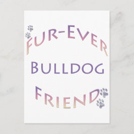 Bulldog Furever Postkarte