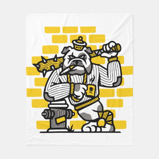 Bulldog Gang Fleecedecke (Vorderseite)