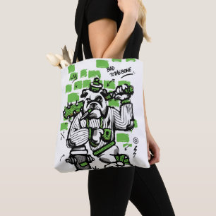 Bulldog-Gangster-Art 'Böse bis auf die Knochen' Tasche