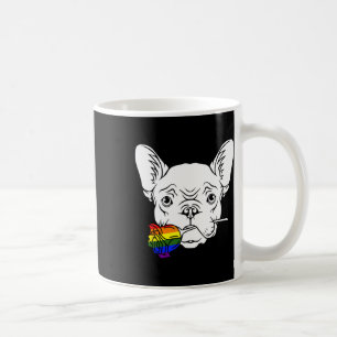 Bulldog Gay Pride Rose Lgbt q Rainbow Frenchie Dog Kaffeetasse