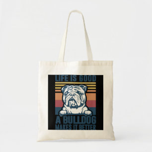 Bulldog Geschenke für Damen Männer Hunde Vater Hun Tragetasche