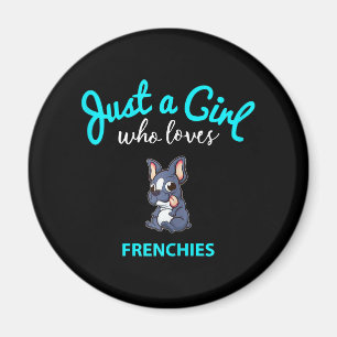 Bulldog Girls Französisch Bulldog Geschenk Magnet