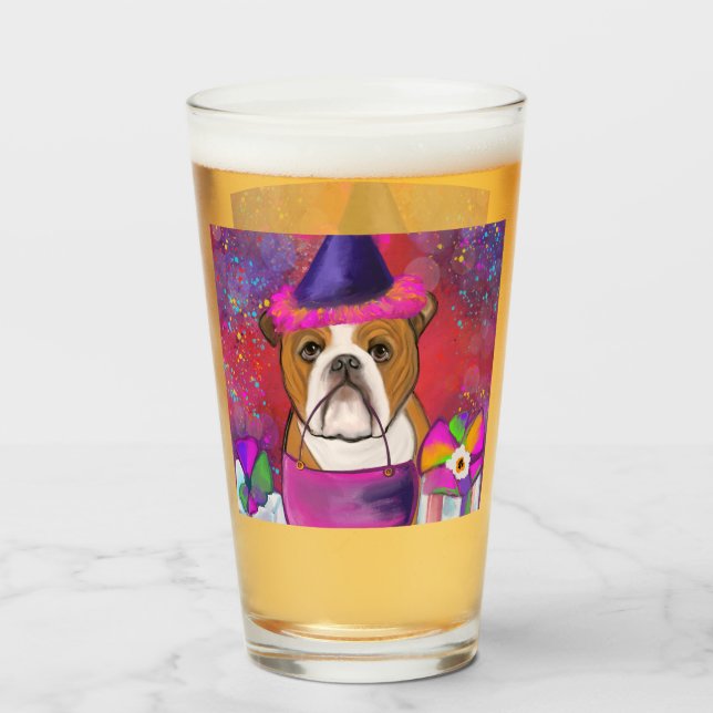 Bulldog Glas (Vorne (Gefüllt))