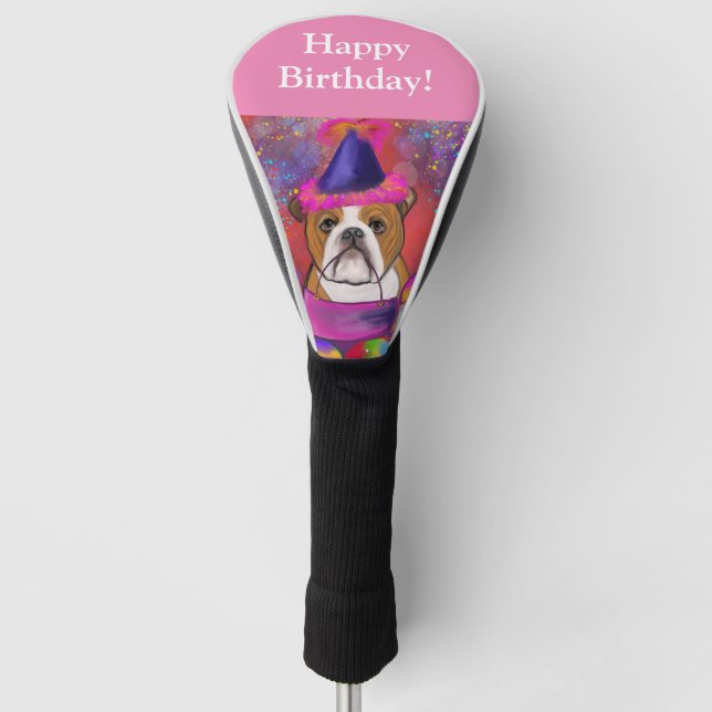 Bulldog Golf Headcover (Vorderseite)