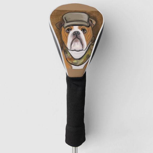 Bulldog Golf Headcover (Vorderseite)