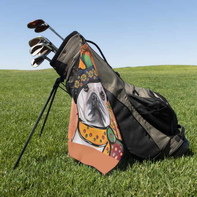 Bulldog Golfhandtuch (Gras)