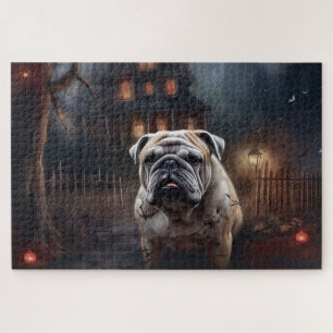 Bulldog Halloween Beängstigend