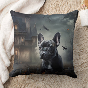 Bulldog Halloween Beängstigend Kissen