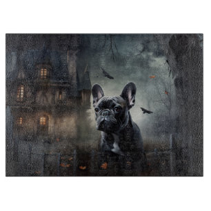 Bulldog Halloween Beängstigend Schneidebrett