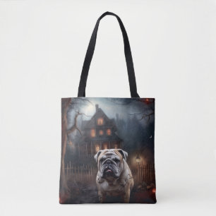 Bulldog Halloween Beängstigend Tasche