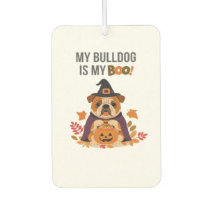 Bulldog Halloween Kostüm Mein Bulldog ist mein Bo Autolufterfrischer
