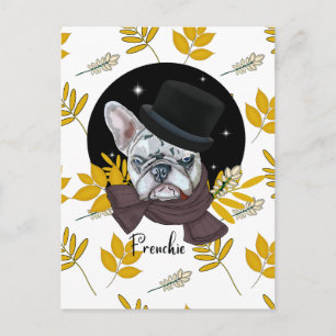 Bulldog-Handsome Frenchie Postkarte