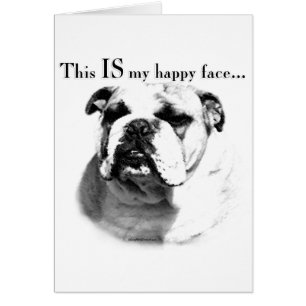 Bulldog Happy Face