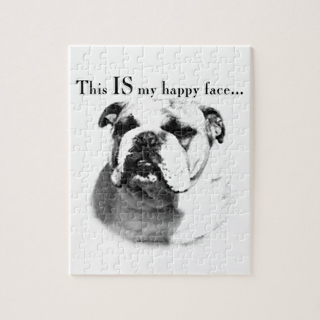 Bulldog Happy Face (Vertikal)