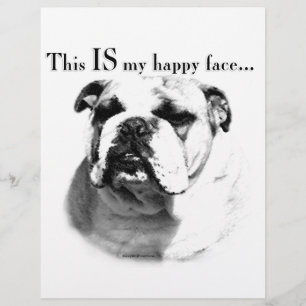 Bulldog Happy Face