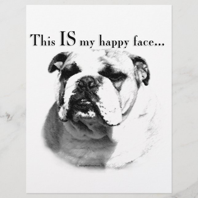 Bulldog Happy Face (Vorderseite)
