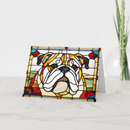 Bulldog-Hartglaskarte Karte