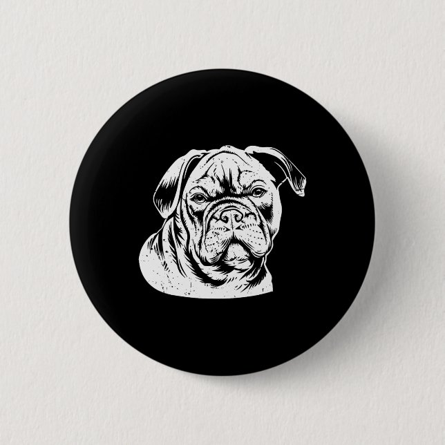Bulldog Head Button (Vorderseite)
