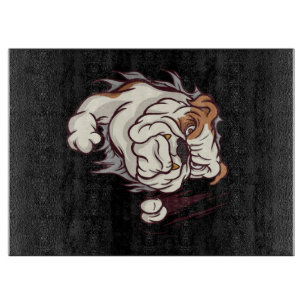 Bulldog Head English Bulldog Lover Schneidebrett