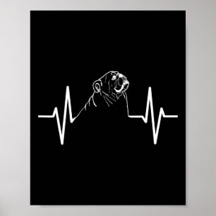 Bulldog Heartbeat Poster