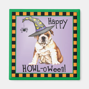 Bulldog Hexe Magnet