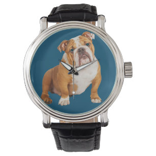 Bulldog-Hund Armbanduhr