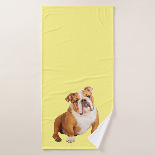 Bulldog-Hund Badehandtuch (Badehandtuch)