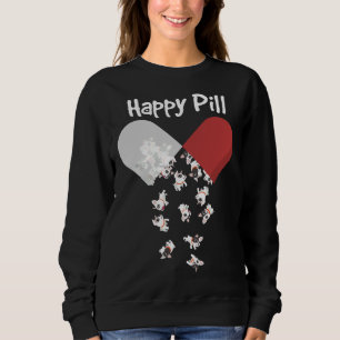 Bulldog Hund Happy Pill French Bulldog Mama D Sweatshirt