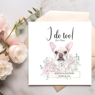 Bulldog-Hund Hochzeitcocktail Napkins Serviette