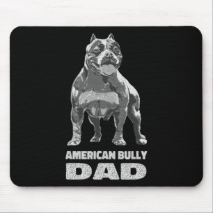Bulldog Hund Lover American Bully Vater Mousepad