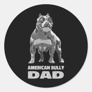 Bulldog Hund Lover American Bully Vater Runder Aufkleber