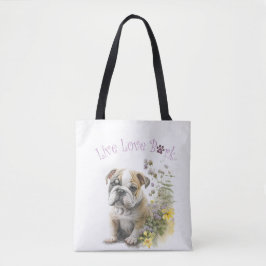 Bulldog Hund Mama Tasche