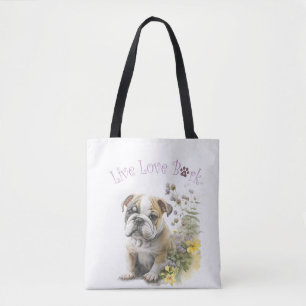 Bulldog Hund Mama Tasche