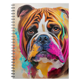 Bulldog Hund Niedliches Tier Notizblock