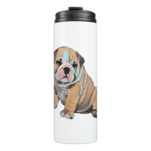 Bulldog-Hund Thermosbecher