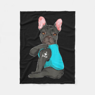 Bulldog I Liebe Vater Tattoo Apparel, Hund Vater Fleecedecke